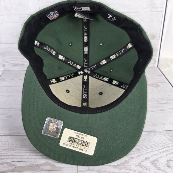 New Era New York Jets 59FIFTY Green 7 1/2 Fitted Cap - Picture 4 of 6